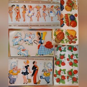 Vintage Decorative Transfer DURO Decals